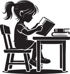 Fototapeta premium kids red the books victor style design isolated on the block and whit.