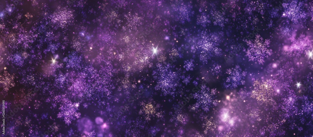 Poster vibrant violet cosmic pattern with a soft blur creating a dreamy effect ideal for desktop wallpaper 