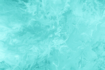 Fluid and Organic Clear Teal Color Abstract Background for Unique Designs