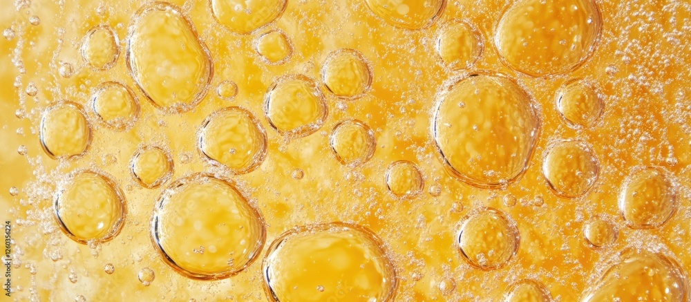 Poster bubbly textures a close-up of sparkling water bubbles reflecting light creating a fresh and pure aes