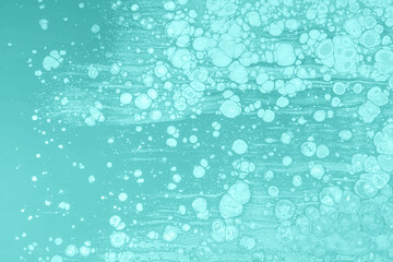 Fluid and Organic Clear Teal Color Abstract Background for Unique Designs