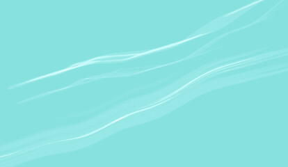 Fluid Dynamics Abstract Background in Clear Teal Color