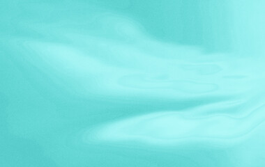 Fluid Dynamics Abstract Background in Clear Teal Color