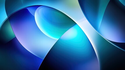 Elegant Abstract Blue Wave Background Design with Dynamic Light Effects