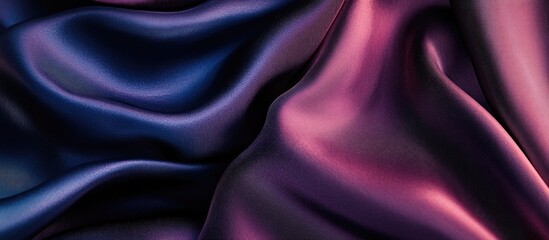 Obraz premium Elegant Silk Fabric Texture in Rich Dark Tones for Drapery and Abstract Background Design