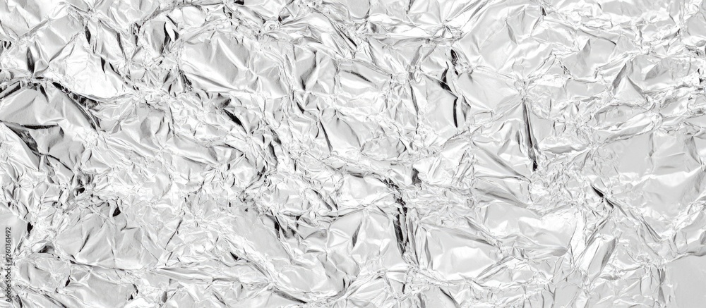 Poster silver foil texture background for modern design projects and creative applications.