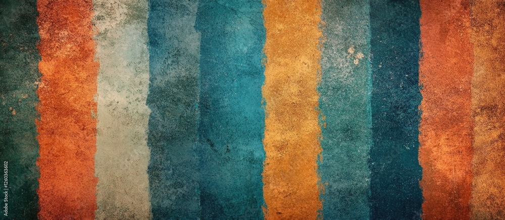 Poster bold striped grungy background in vibrant colors perfect for creative projects and retro designs. te