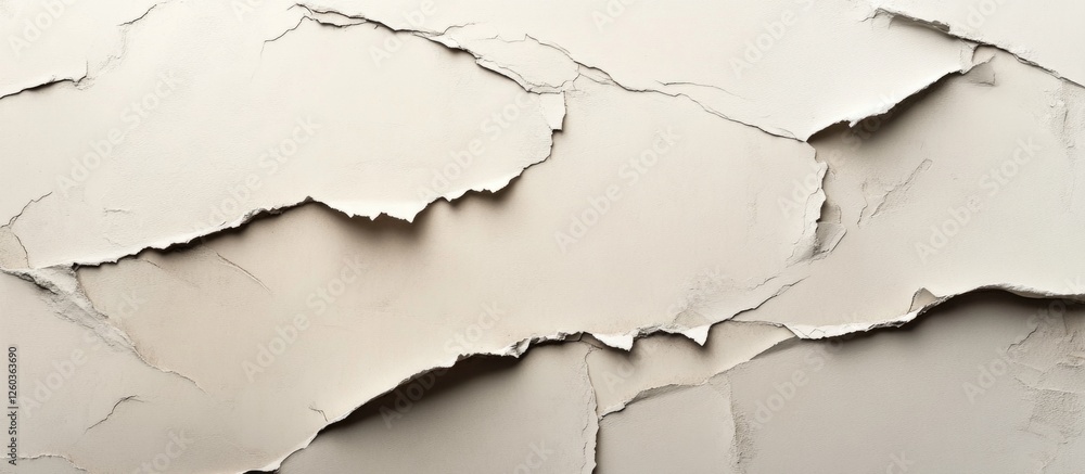 Poster textured background of stylish ripped torn paper with varied layers for creative design use