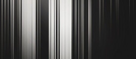 Vertical black and white striped abstract background with gradient effects for modern design and artistic projects.
