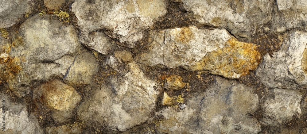 Aufkleber textured stone wall background perfect for rustic themes and design projects. natural earthy tones e