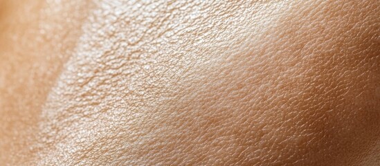 Fototapeta premium Close-up of human skin texture showcasing fine details and natural imperfections for beauty and dermatology applications.
