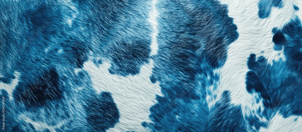Poster blue spotted cowhide texture for background or design use showcasing a unique pattern in vibrant sha