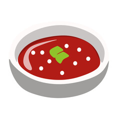 chili sauce vector illustration. Saos Cabe merah