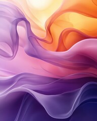 Fototapeta premium Abstract gradient waves background with flowing gradient colors and smooth transitions. Emphasizing elegance and fluidity, ideal for modern designs and artistic presentations.