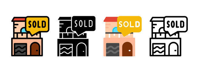 Set of Housing Bubble Icon