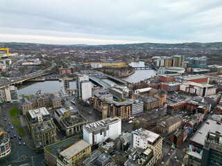 Victoria Street Aerial Belfast Northern Ireland