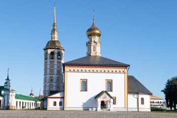 The ancient Church of the Resurrection of Christ (1719) on a sunny September day, Suzdal. Golden Ring of Russia