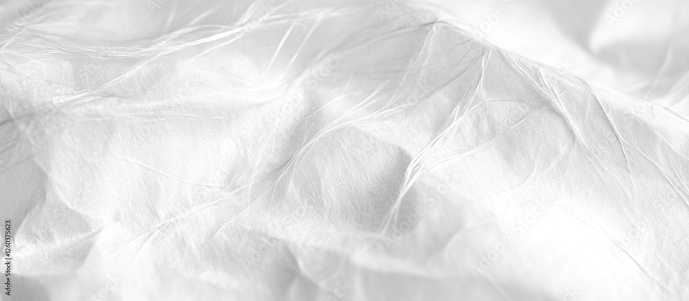Poster white crumpled paper texture background for design and artistic projects