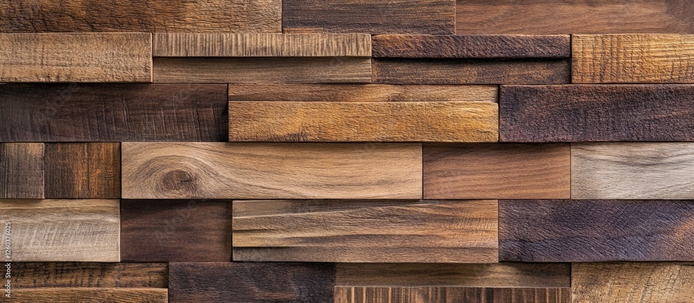 Poster horizontal close-up of assorted old wood textures arranged in a visually appealing background for de
