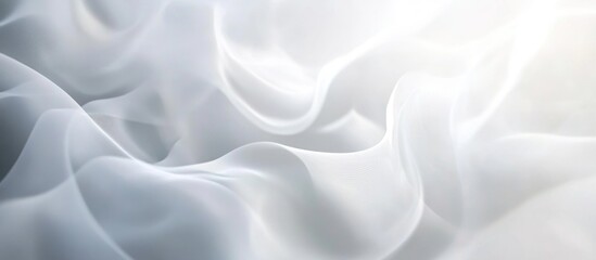 Obraz premium Soft flowing white and gray abstract background with subtle textures and light, perfect for elegant designs and soothing visuals.