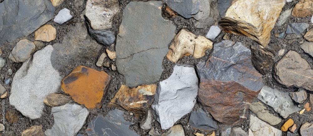 Poster stone floor texture featuring a variety of colors and shapes ideal for backgrounds in design project