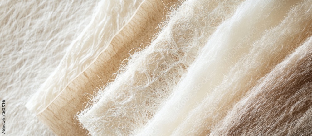 Aufkleber textured paper macro background showcasing layered natural fibers in soft neutral tones for design a