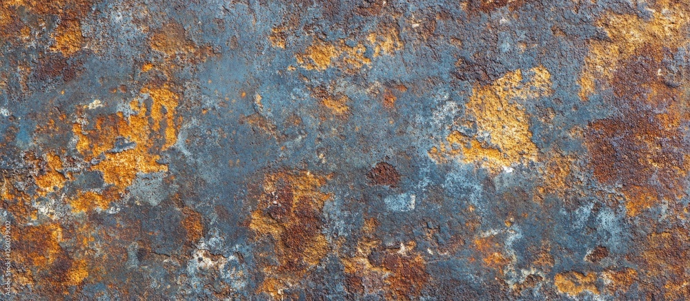 Poster weathered grunge texture with blue and rust tones suitable for background or design projects