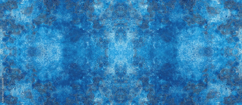 Poster vibrant abstract blue texture background with intricate patterns perfect for design projects or arti