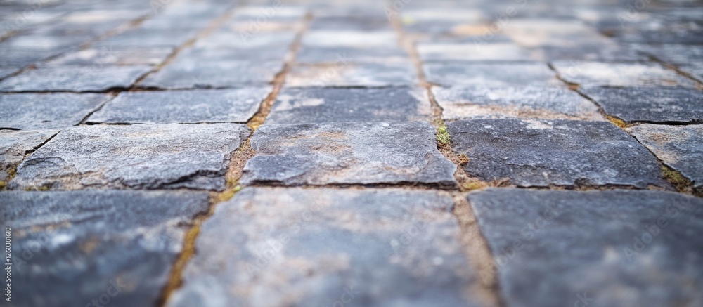 Poster weathered concrete pavement texture showing intricate patterns and natural aging effects suitable fo