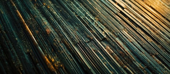 Fototapeta premium Bamboo texture lines in a warm light creating a natural design aesthetic for backgrounds and creative projects.