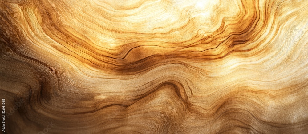 Poster warm toned abstract wood texture with swirling grain patterns creating a natural artistic background