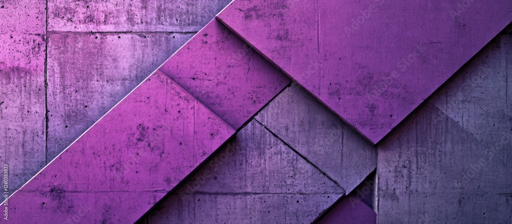 Poster textured purple concrete background with intricately arranged geometric patterns for modern design a
