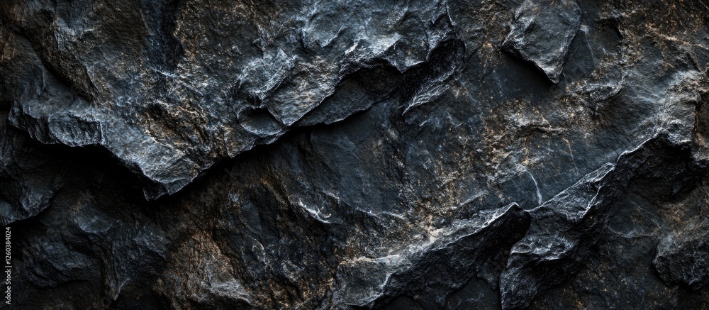 Poster dark black granite texture with varying patterns and fine details ideal for backgrounds and natural 
