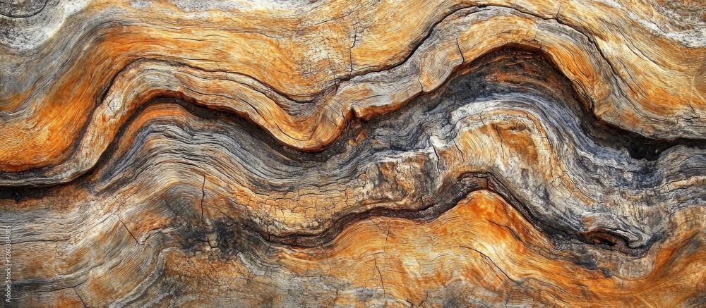 Poster abstract patterns and textures of old pine tree bark showcasing earthy tones and intricate natural s