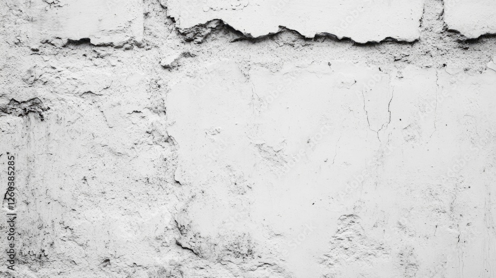 Poster textured white plaster wall surface providing ideal empty space for creative text and design element
