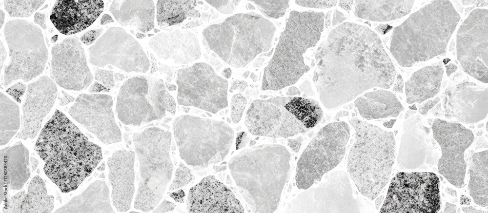Poster grey terrazzo texture background with marble stone pattern for interior design and architecture proj