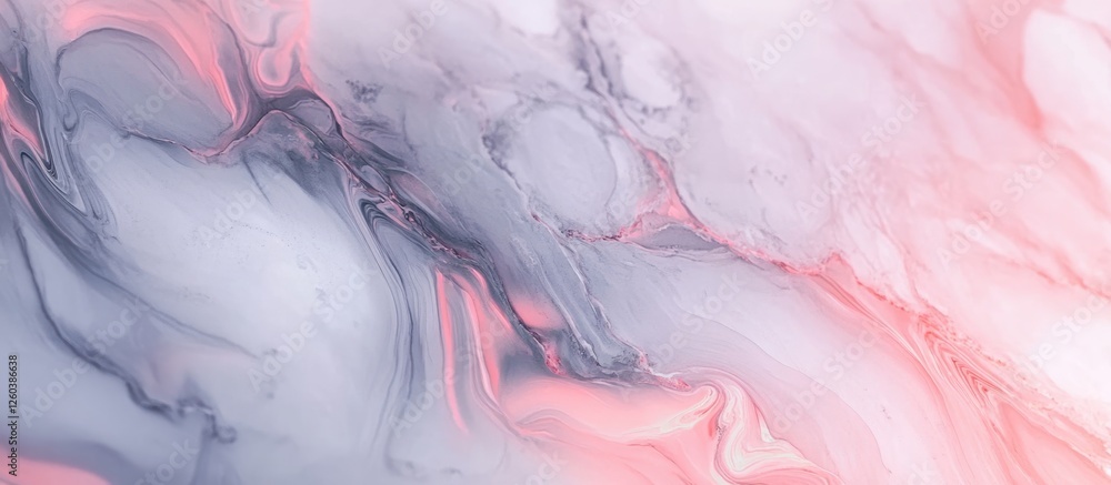 Poster elegant gray and pink marble textures with fluid lines for sophisticated backgrounds and design proj