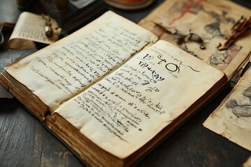 Ancient Manuscript: Unveiling Mysterious Writings and Symbols from History's Pages