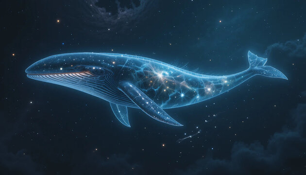 Ethereal Space Whale: Guardian of the Nebulae