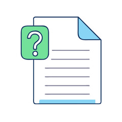 document with question mark icon, document with question mark vector illustration-document with question mark perfect for document with question mark logos and icons
