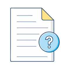 document with question mark icon, document with question mark vector illustration-document with question mark perfect for document with question mark logos and icons
