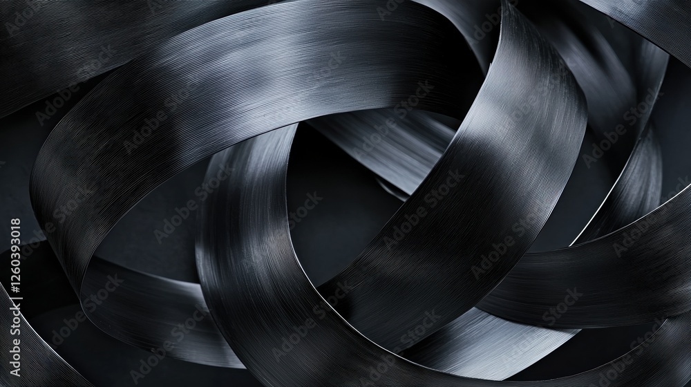 Aufkleber abstract digital art piece that appears to be a close-up of a twisted and twisted design.
