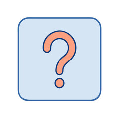question mark in a square icon, question mark in a square vector illustration-question mark in a square perfect for question mark in a square logos and icons