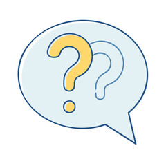 question mark in speech bubble icon, question mark in speech bubble vector illustration-question mark in speech bubble perfect for question mark in speech bubble logos and icons