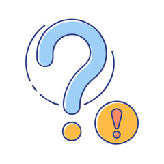 question mark with exclamation point icon, question mark with exclamation point vector, 