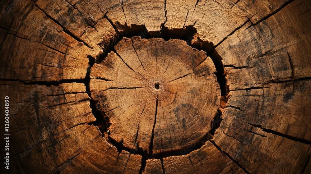 Poster cracked wooden beam background showcasing intricate textures with ample copy space for text or desig
