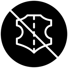 No Leather Icon