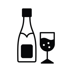 Bottles of festive beverages, perfect for holiday celebrations.