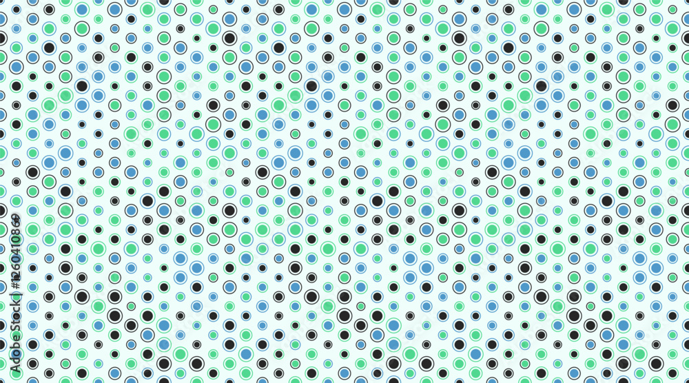 Poster colorful dotted pattern featuring round spots in a repeating layout. ideal for creating abstract bac