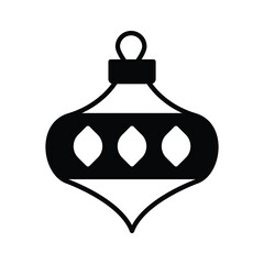 Christmas decoration accessory, vector design of xmas bubble